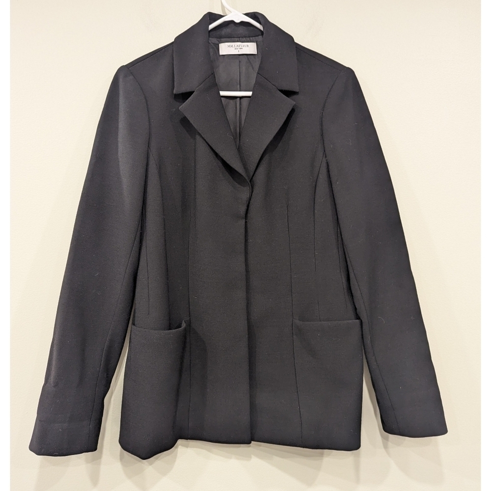 Mm. Lafleur The Collins Black Blazer Jacket Size 8